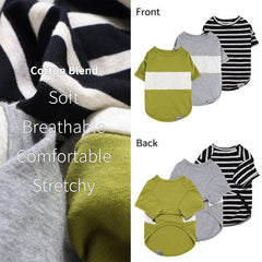 Fitwarm small-dog shirt shown on a petite model highlighting easy on/off design