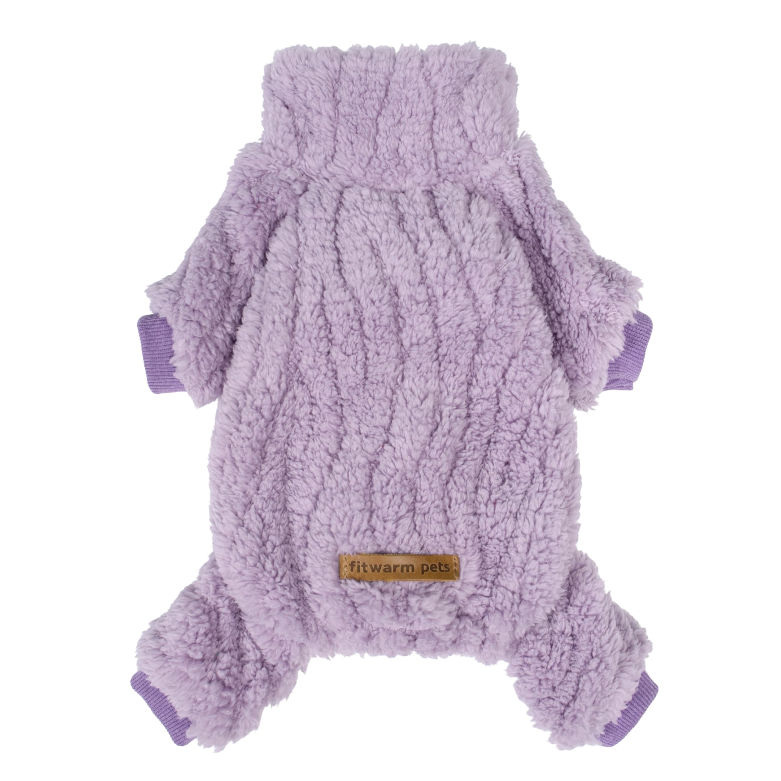 Fitwarm turtleneck fleece dog sweater small front view for cozy warmth