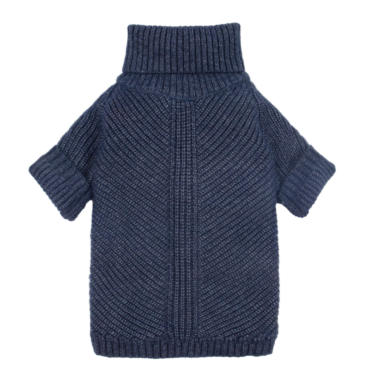 Fitwarm Turtleneck Knit Dog Sweater front view shows cozy warmth for small dogs.