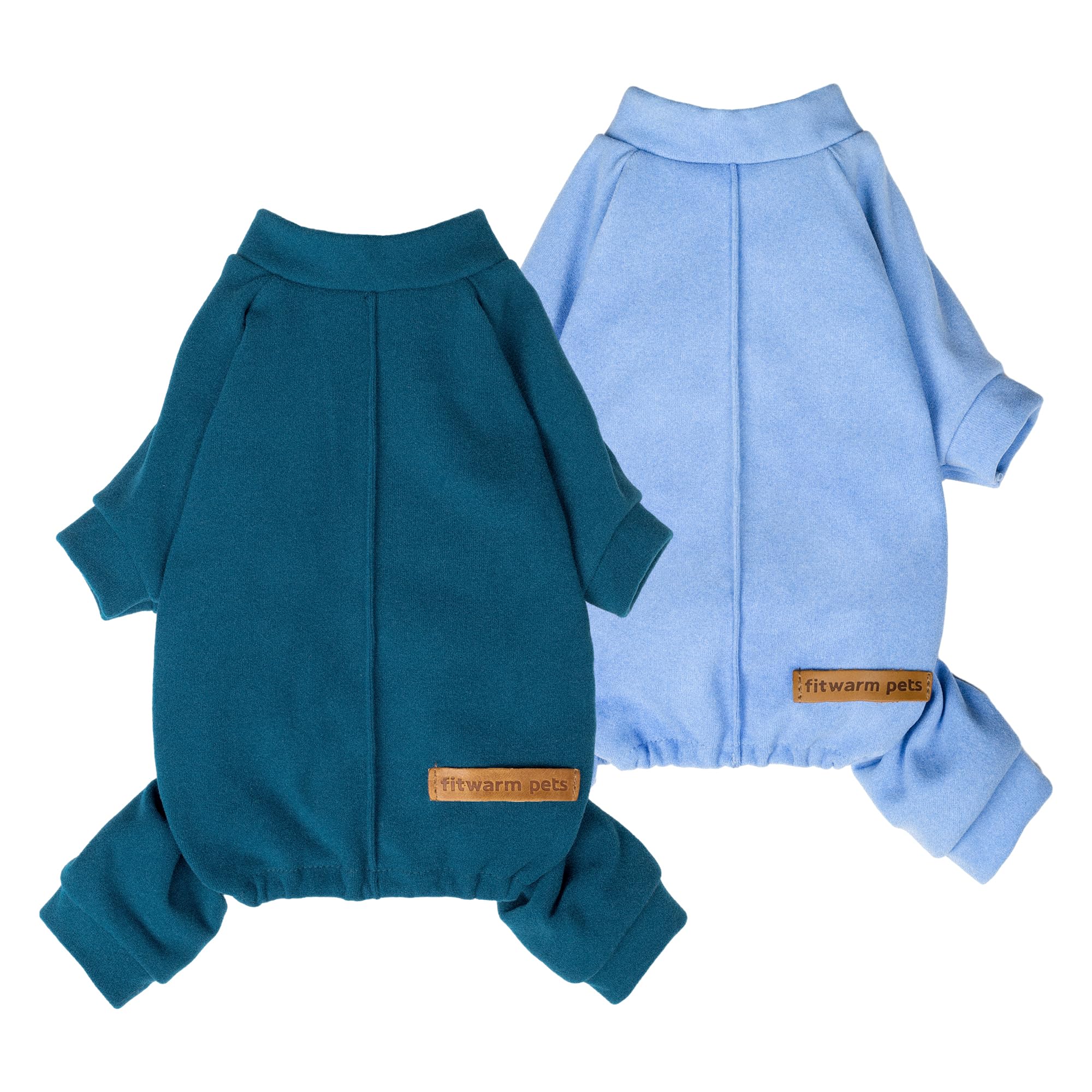 Fitwarm two-pack dog pajamas on display show cozy warmth