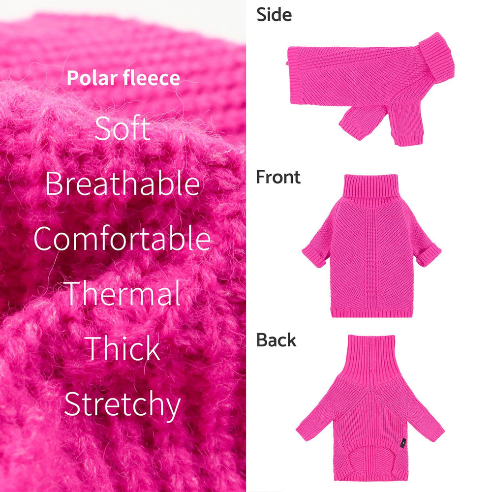 Fitwarm Valentines XXL sweater chest 23in fit image showing secure sizing