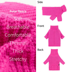 Fitwarm Valentines XXL sweater chest 23in fit image showing secure sizing