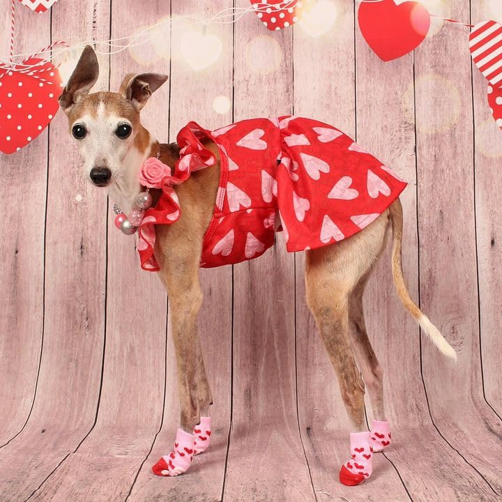 Fitwarm Valentine Heart Dress easy-on-off design for quick dressing and potty breaks