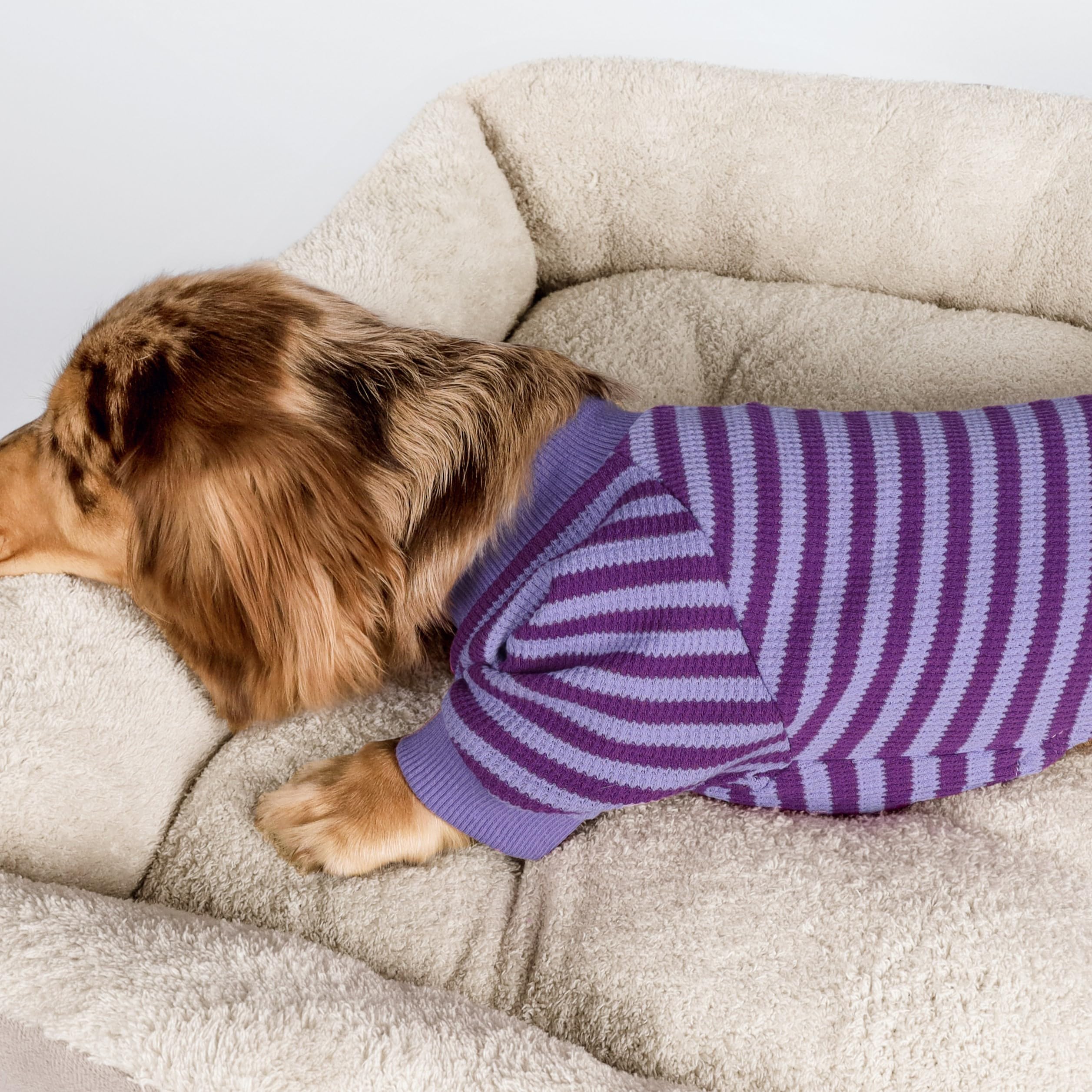 Fitwarm waffle fabric closeup showing breathable cotton-spandex blend for comfort