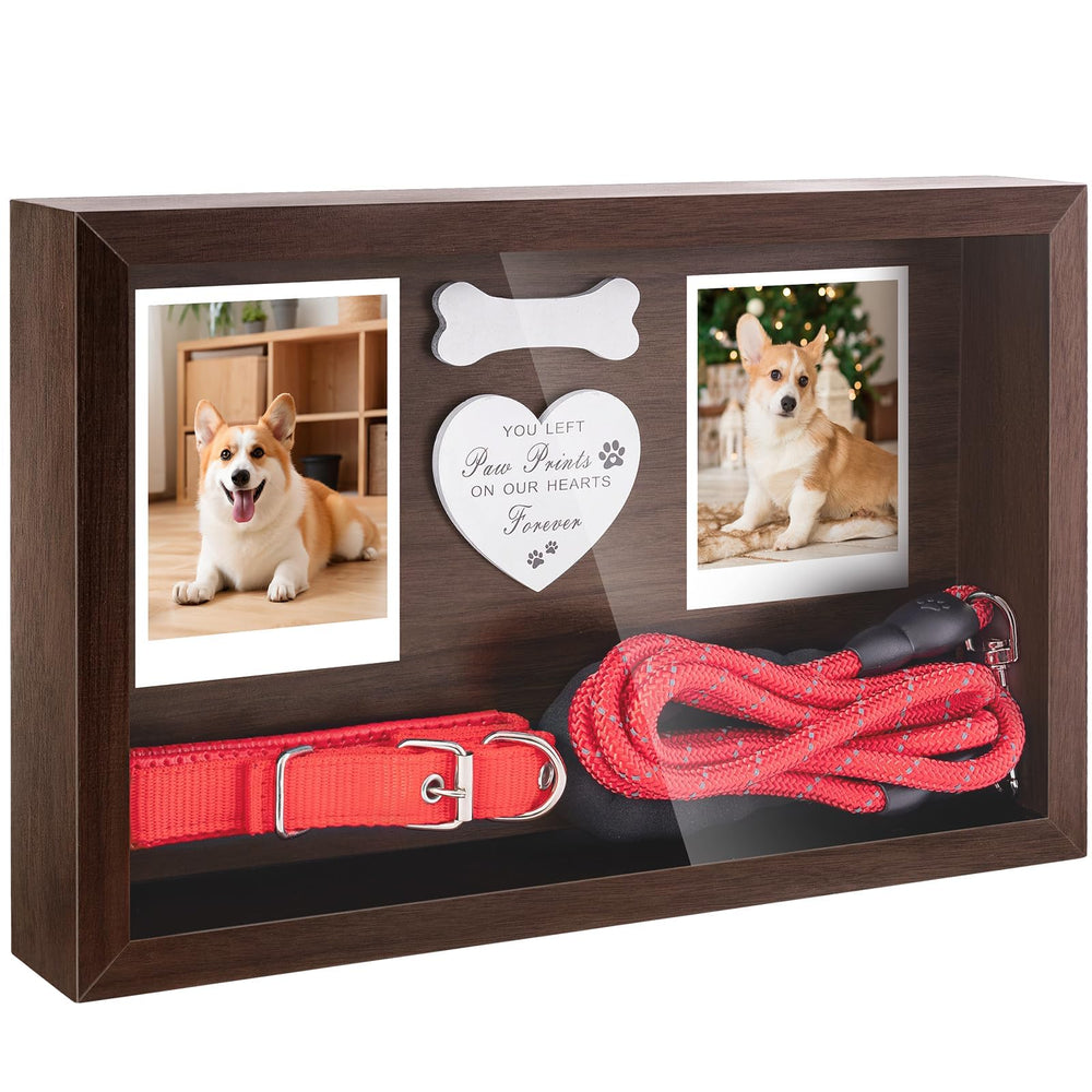 FITWOWFIT dog memorial frame front view with acrylic cover protecting memories
