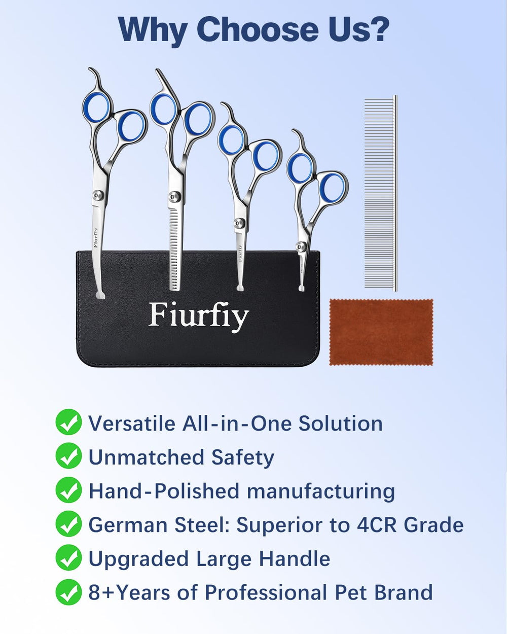 Fiurfiy storage case keeps all tools organized and ready for grooming