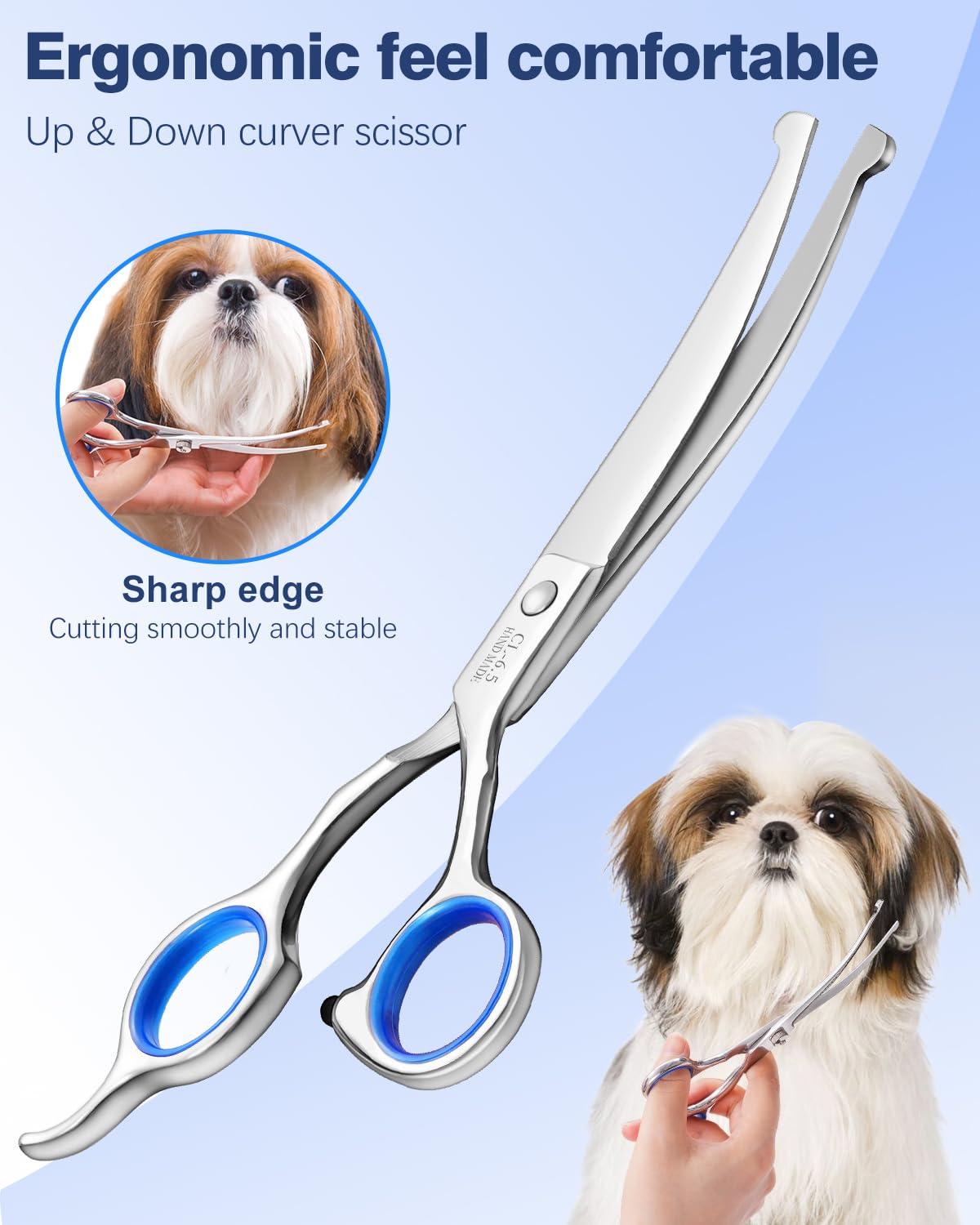 Fiurfiy thinning scissors offer subtle texture and blended finishes for coats