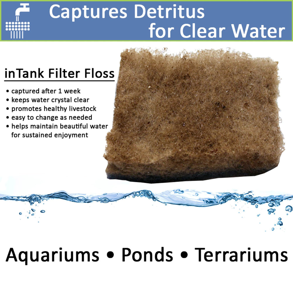 Five Star Aquatics three large pads offer long-lasting detritus capture for clarity.