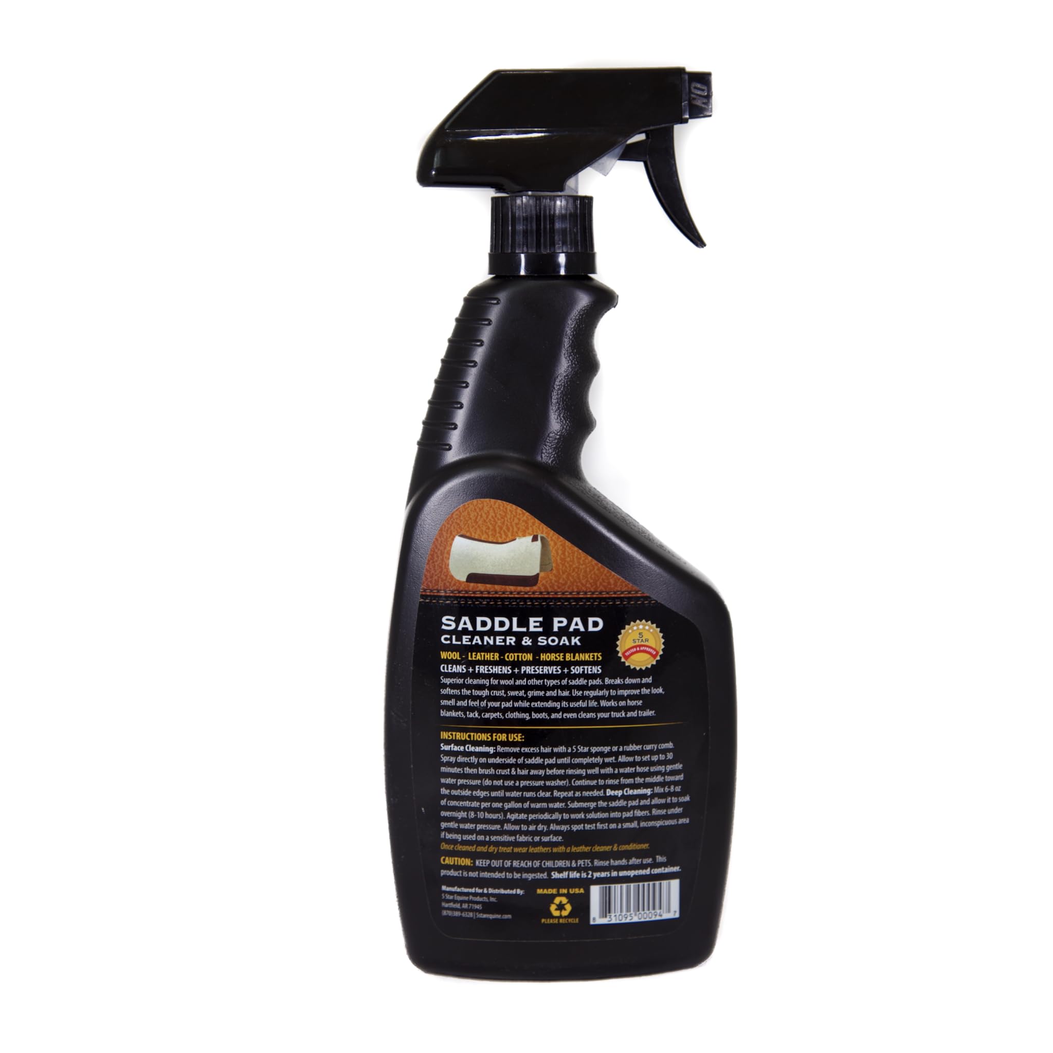 5 STAR EQUINE Saddle Pad Cleaner truck and trailer cleaning versatility