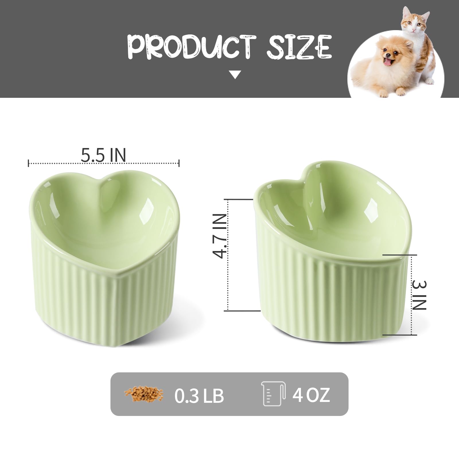 FiveAge ceramic cat bowl microwave-safe—premium ceramic that cleans easily and resists staining