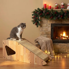 FIVLOCCEN dual-entry tunnel and rotating door provide interactive exploration opportunities for curious cats.