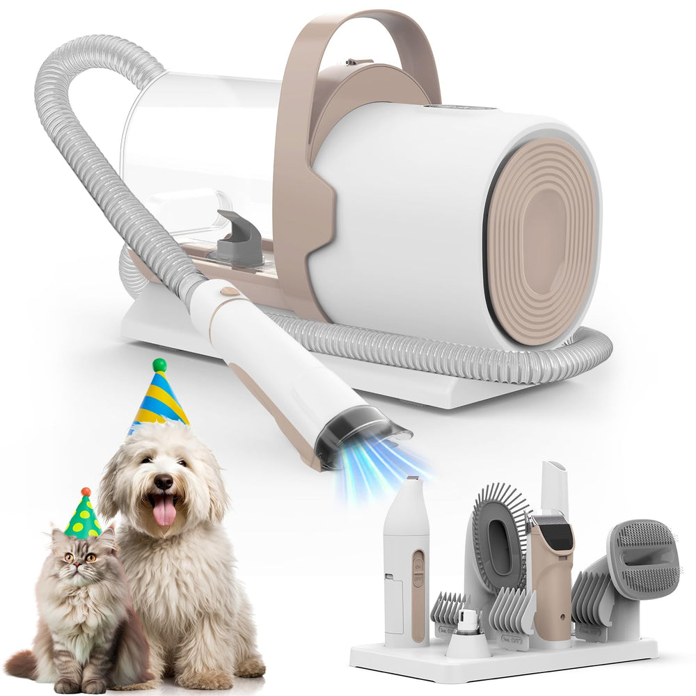 FIXR Dog Grooming Vacuum front view shows compact design for easy home grooming