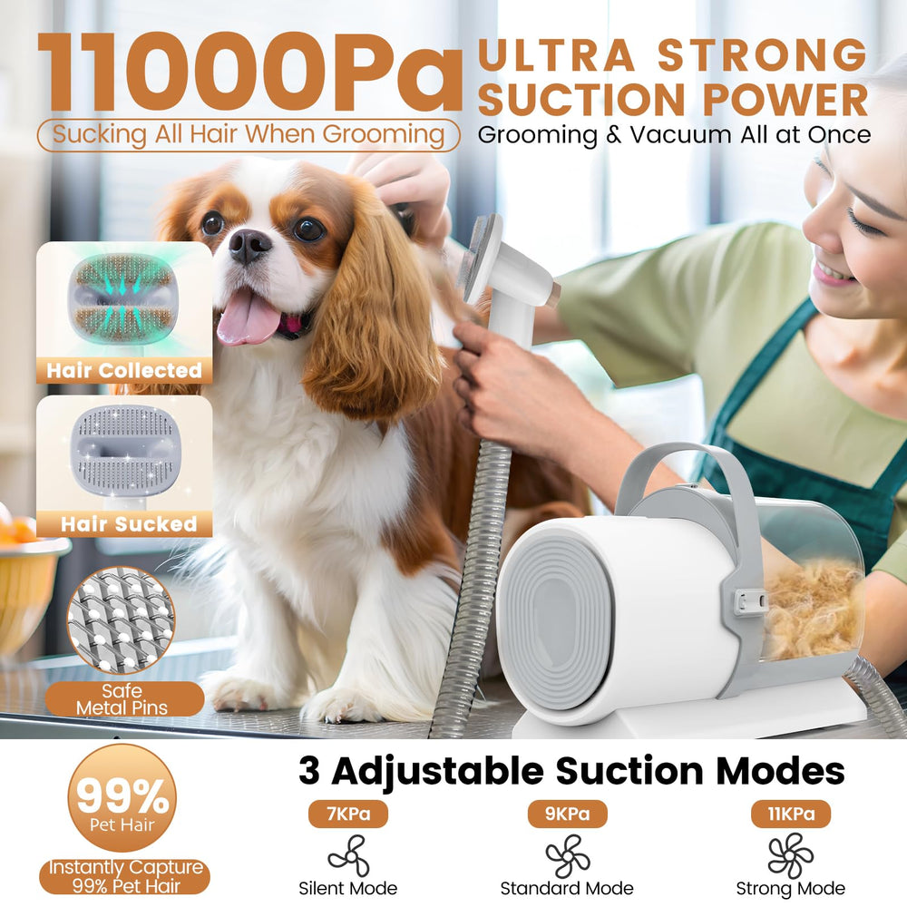 FIXR PG50 Plus suction heads in action for powerful hair removal with minimal mess
