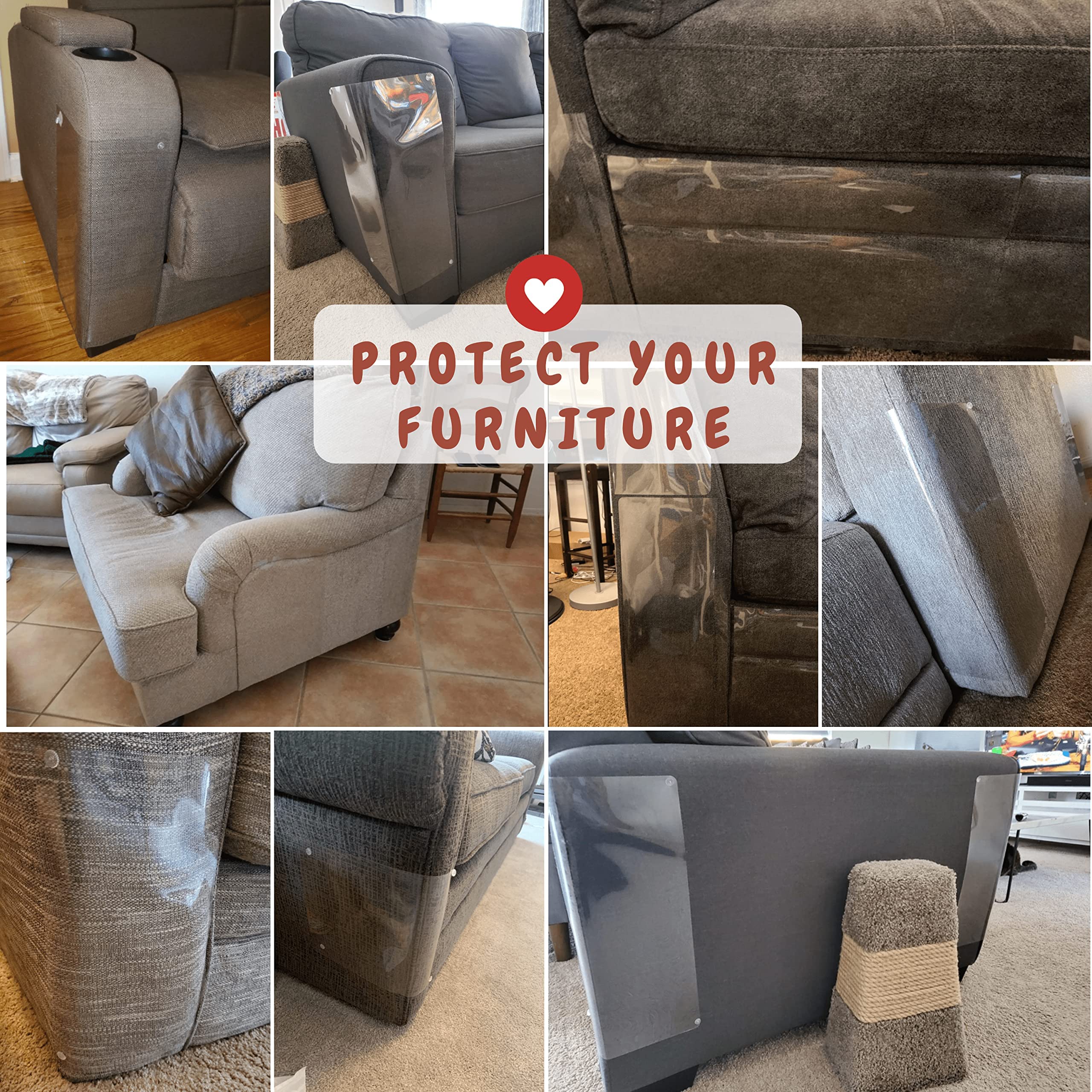 FixZilla-durable-scratch-deterrent-clear-film protects upholstery in high-traffic areas.