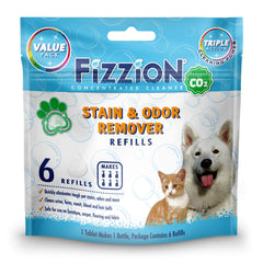 Fizzion Original tablets pack for quick, potent stain removal and odor control.