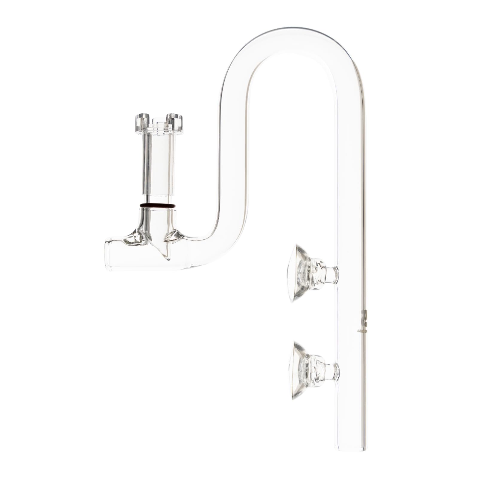FJARDE aquarium glass lily pipe surface skimmer for nano planted tanks improves clarity and flow
