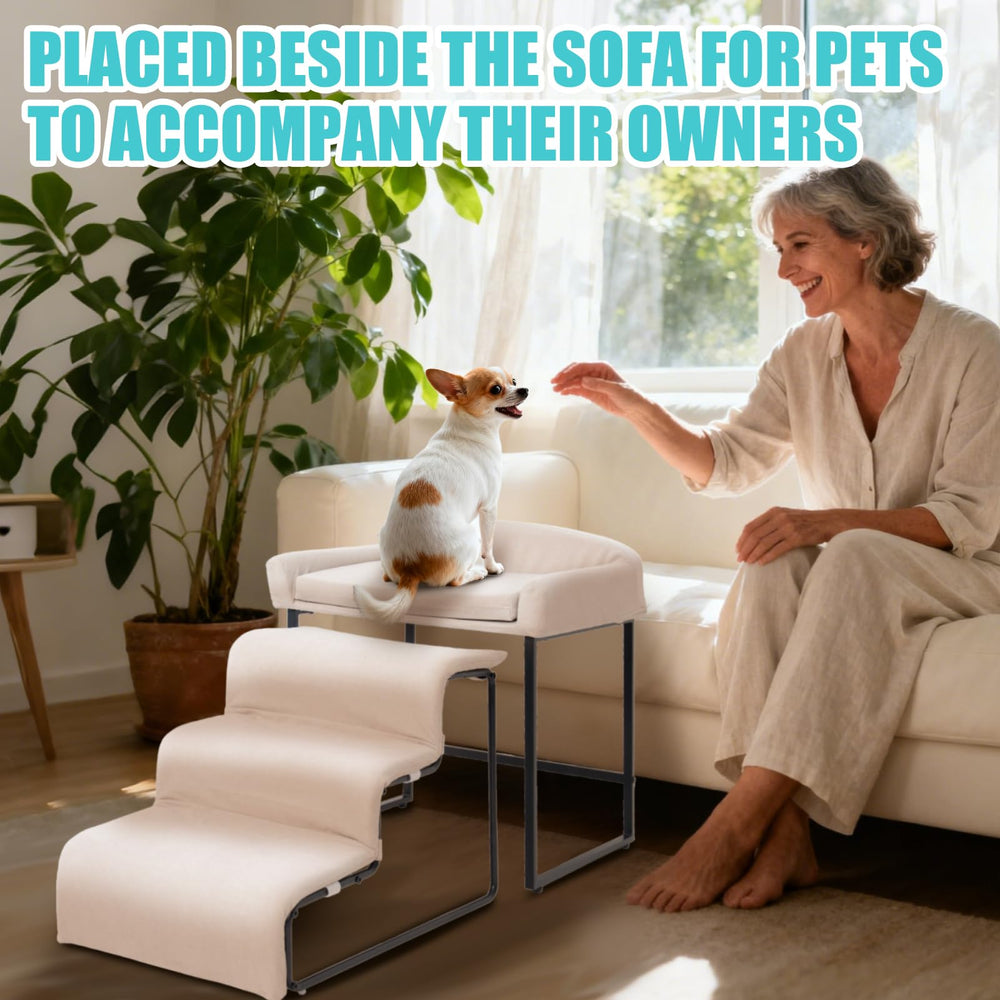 FKSLIFE dog window perch used on bed or sofa for close companionship