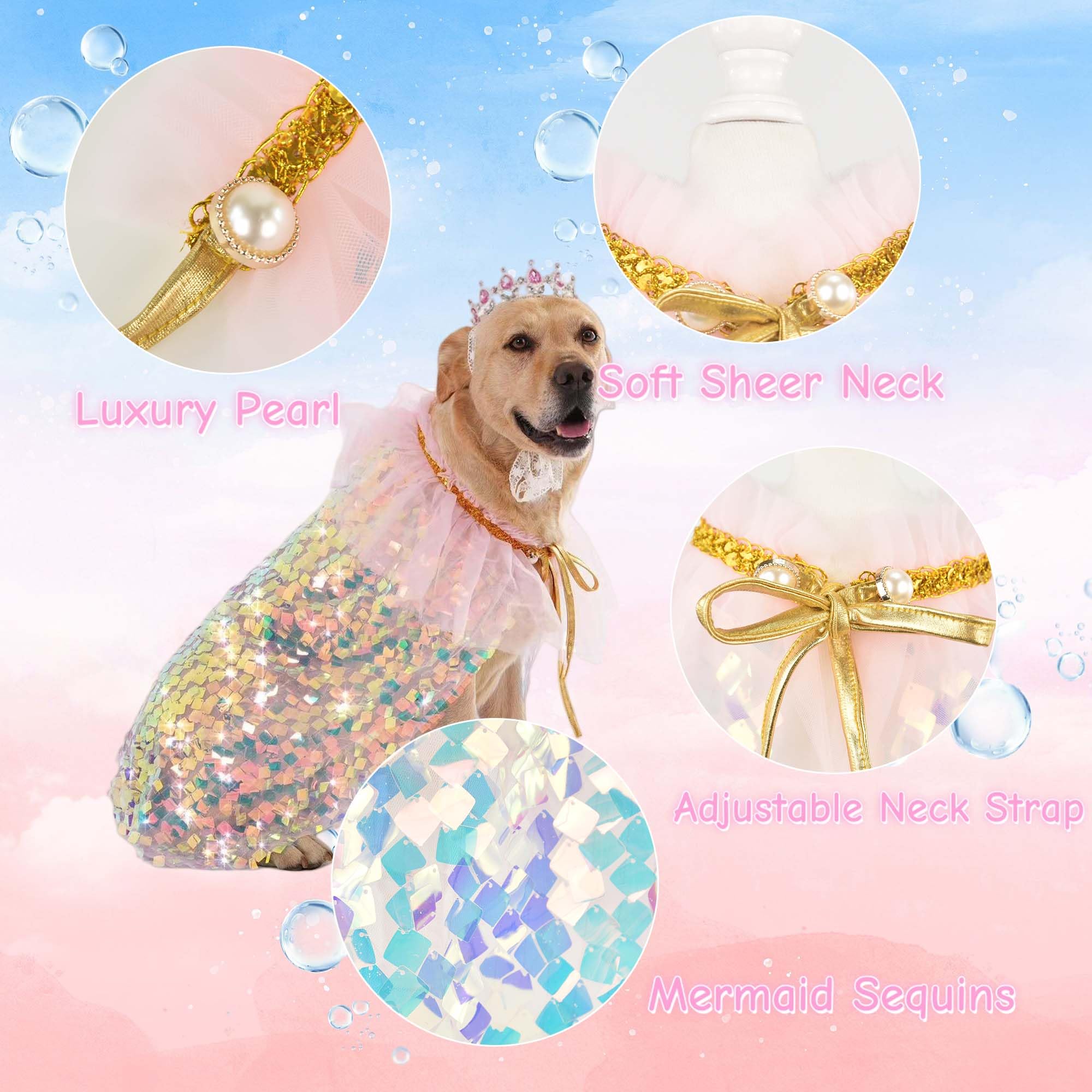 FLAdorepet cat princess dress model showcases cute party wear