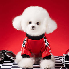 FLAdorepet Fleece Coat interior reveals warm lining for chilly days.