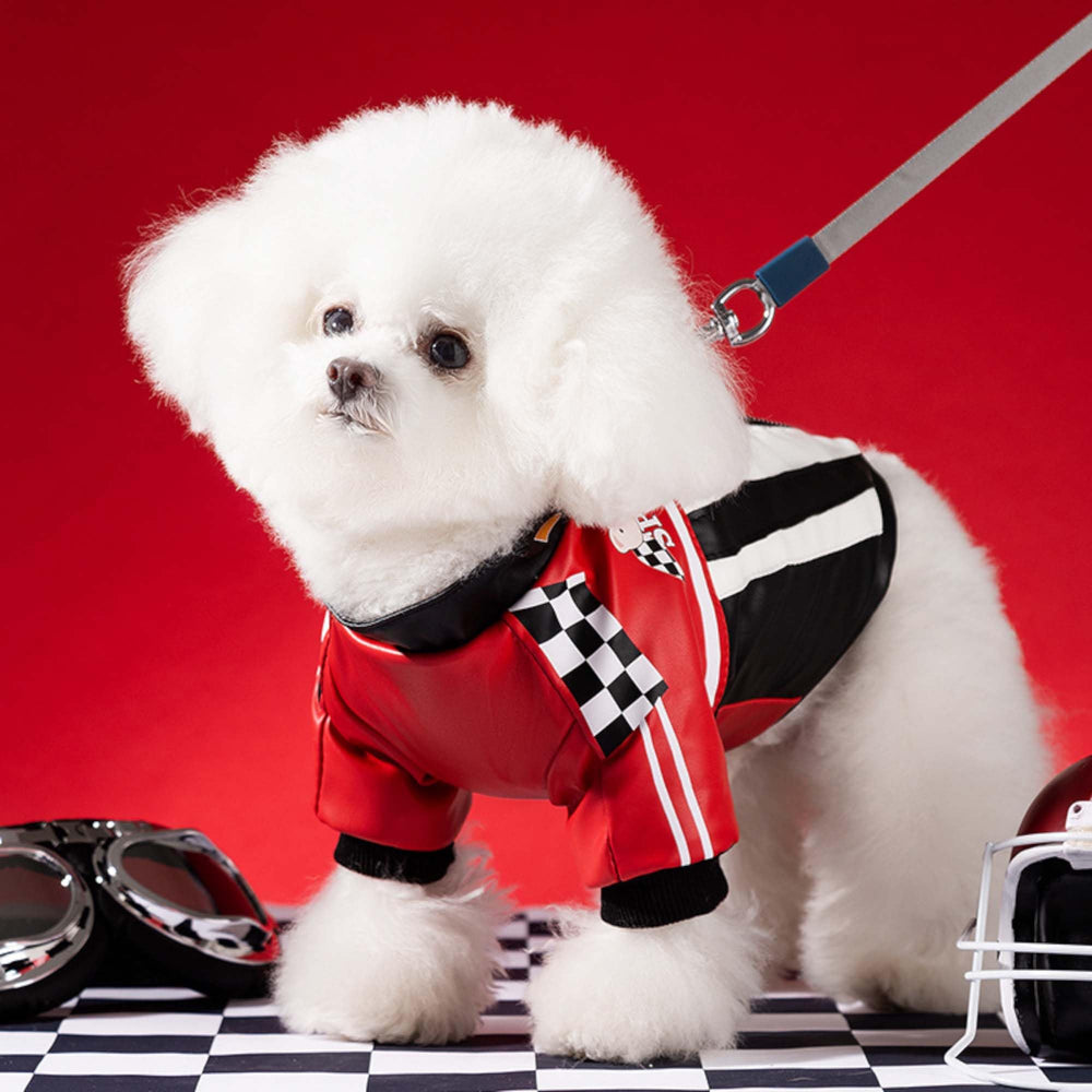 FLAdorepet Dog Jacket back zipper detail demonstrates secure easy-access design.