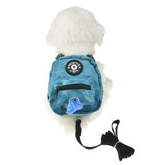 FLAdorepet mochila para perro con correa integrada, paseos sin manos