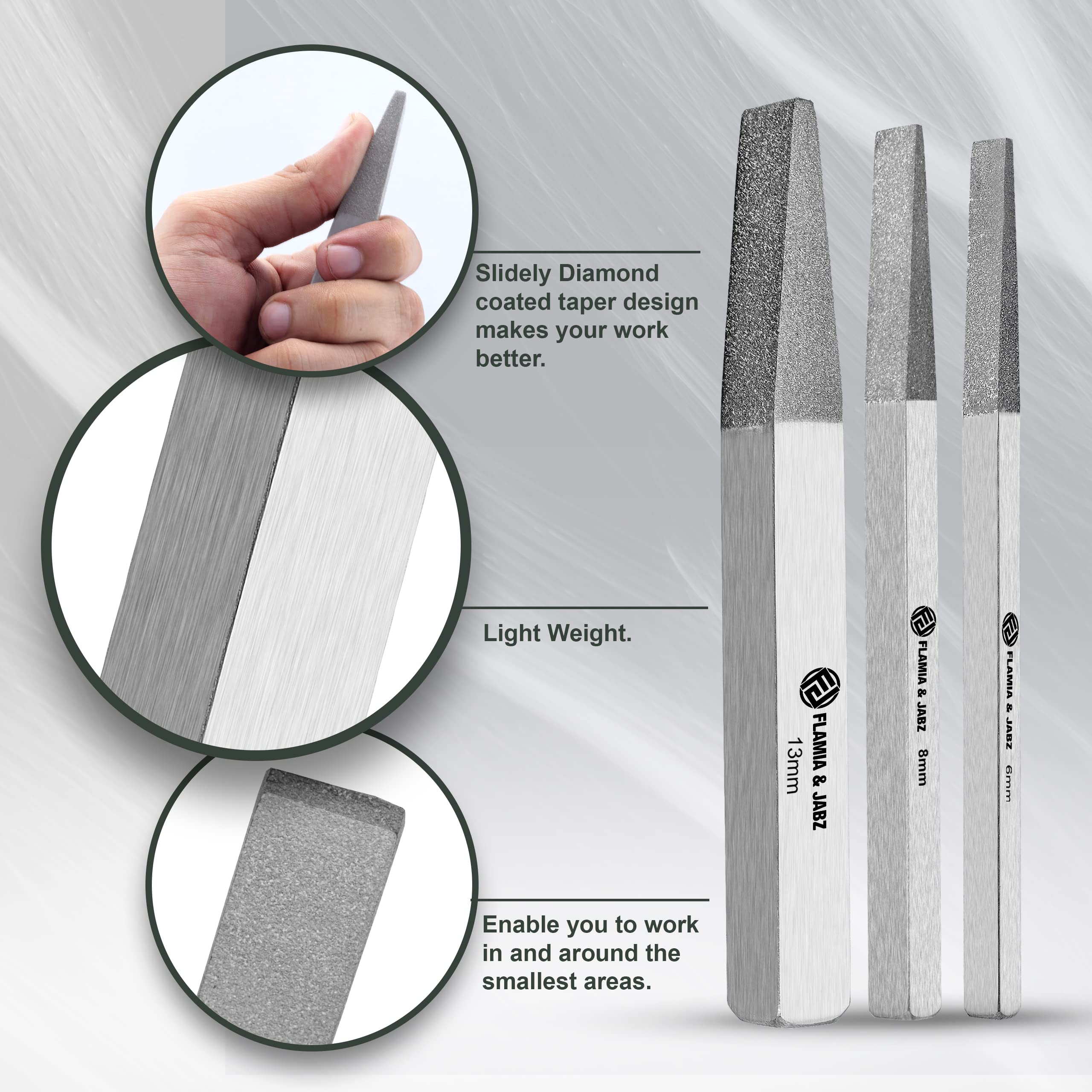 Flamia & Jabz 3-piece pack offers versatile grooming toolkit for pets.