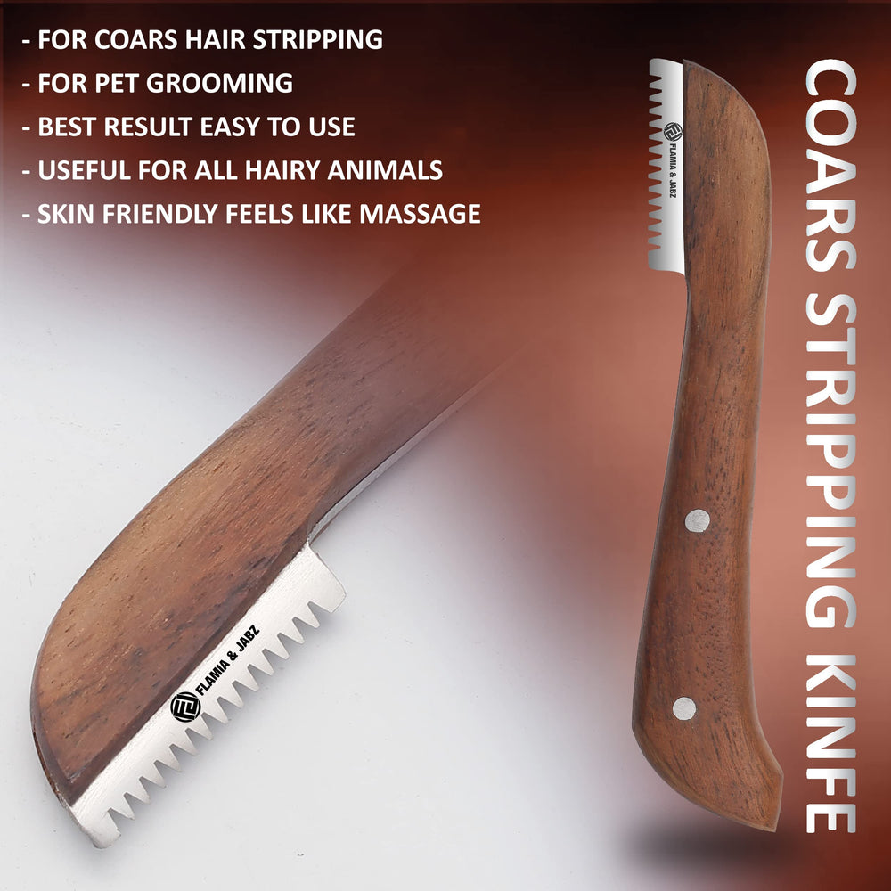 FLAMIA & JABZ dull finish blades shown for safe, controlled finishing work