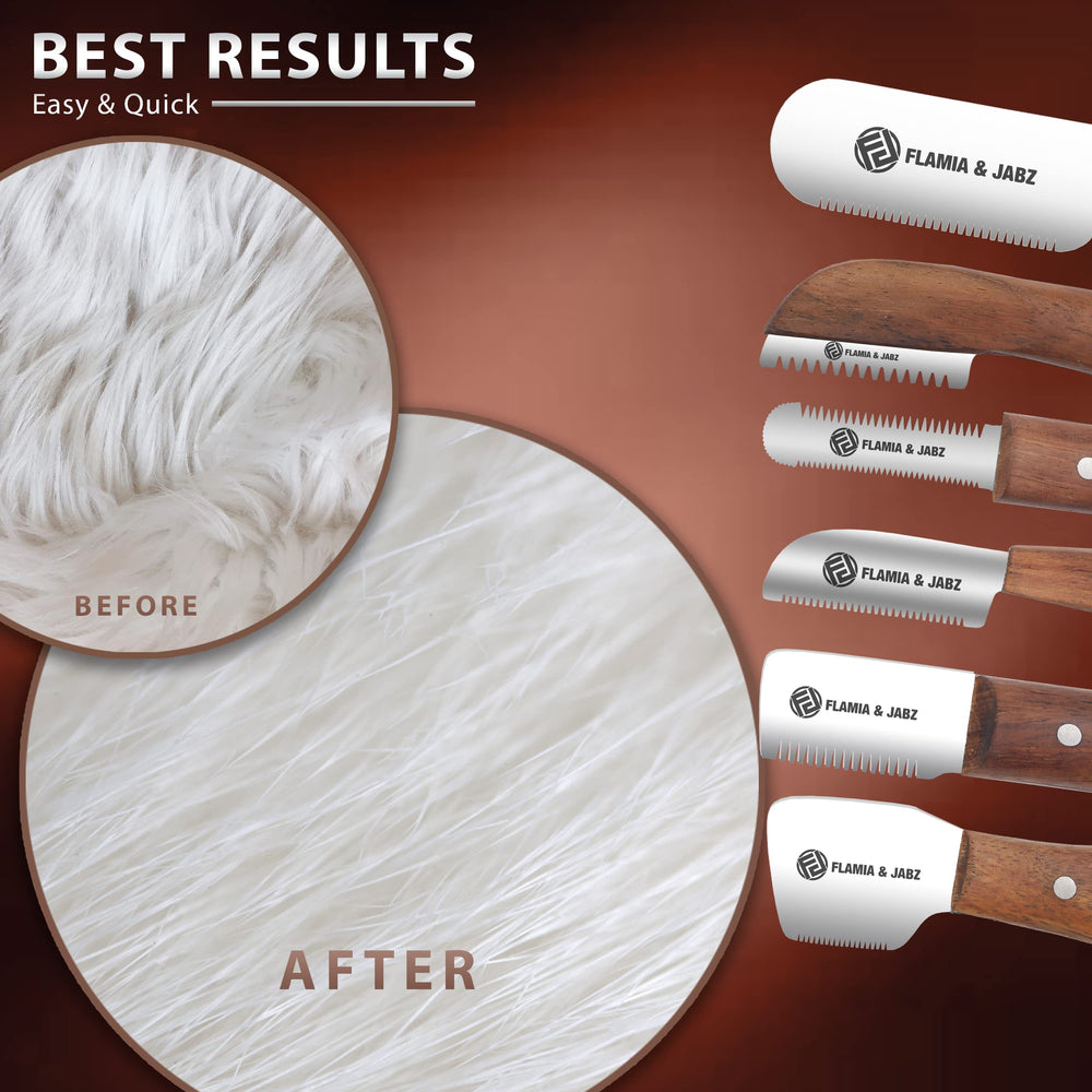 FLAMIA & JABZ rosewood handle close-up highlights ergonomic grip for steady grooming