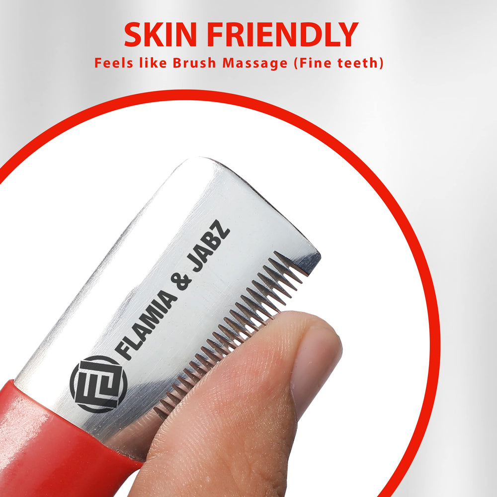 FLAMIA & JABZ stripping knife ergonomic handle for steady control.