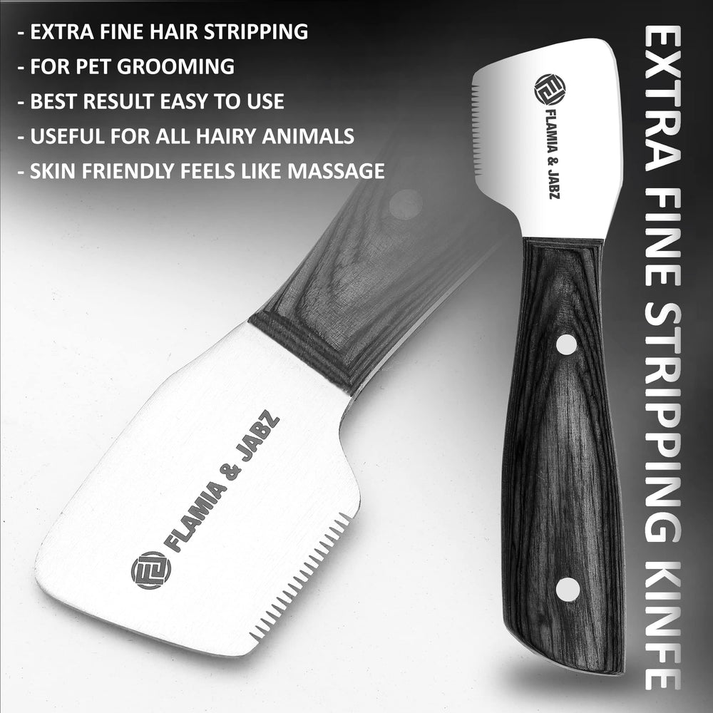 FLAMIA & JABZ stripping knife right-handed design for one-handed control