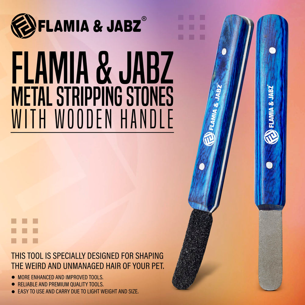 FLAMIA & JABZ stripping tool with fine diamond edge for finishing touches