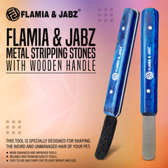 FLAMIA & JABZ stripping tool with fine diamond edge for finishing touches