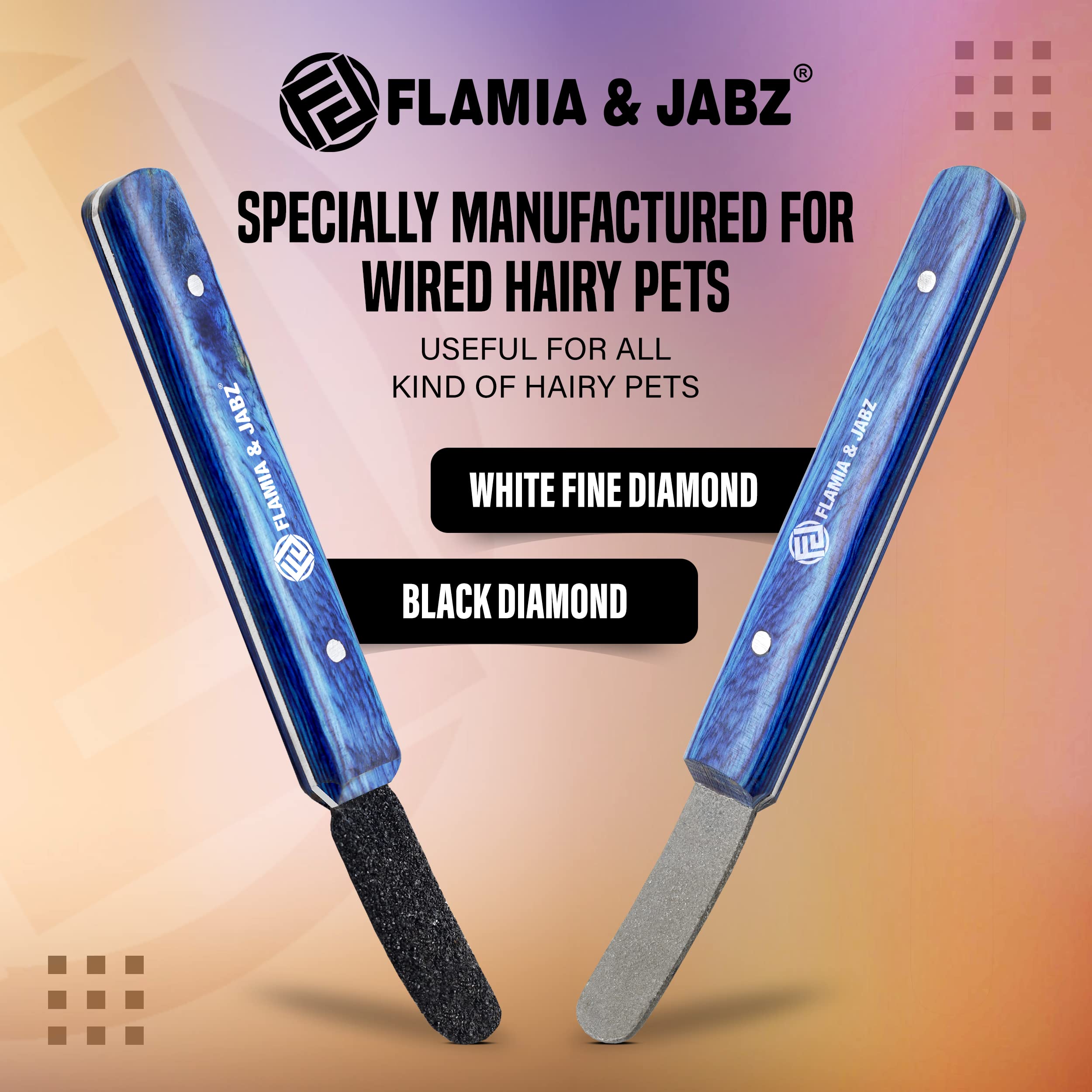 FLAMIA & JABZ stripping tool wooden handle for comfortable grip