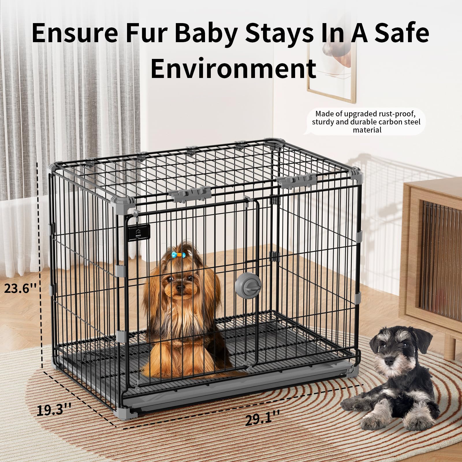 FLARUZIY indoor compact design fits neatly in corners and rooms.