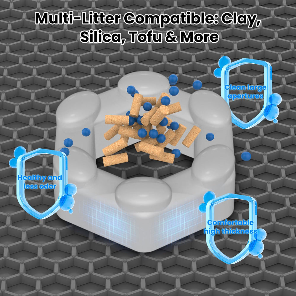 Flasidu cat litter mat tear-resistant EVA material endures claws.