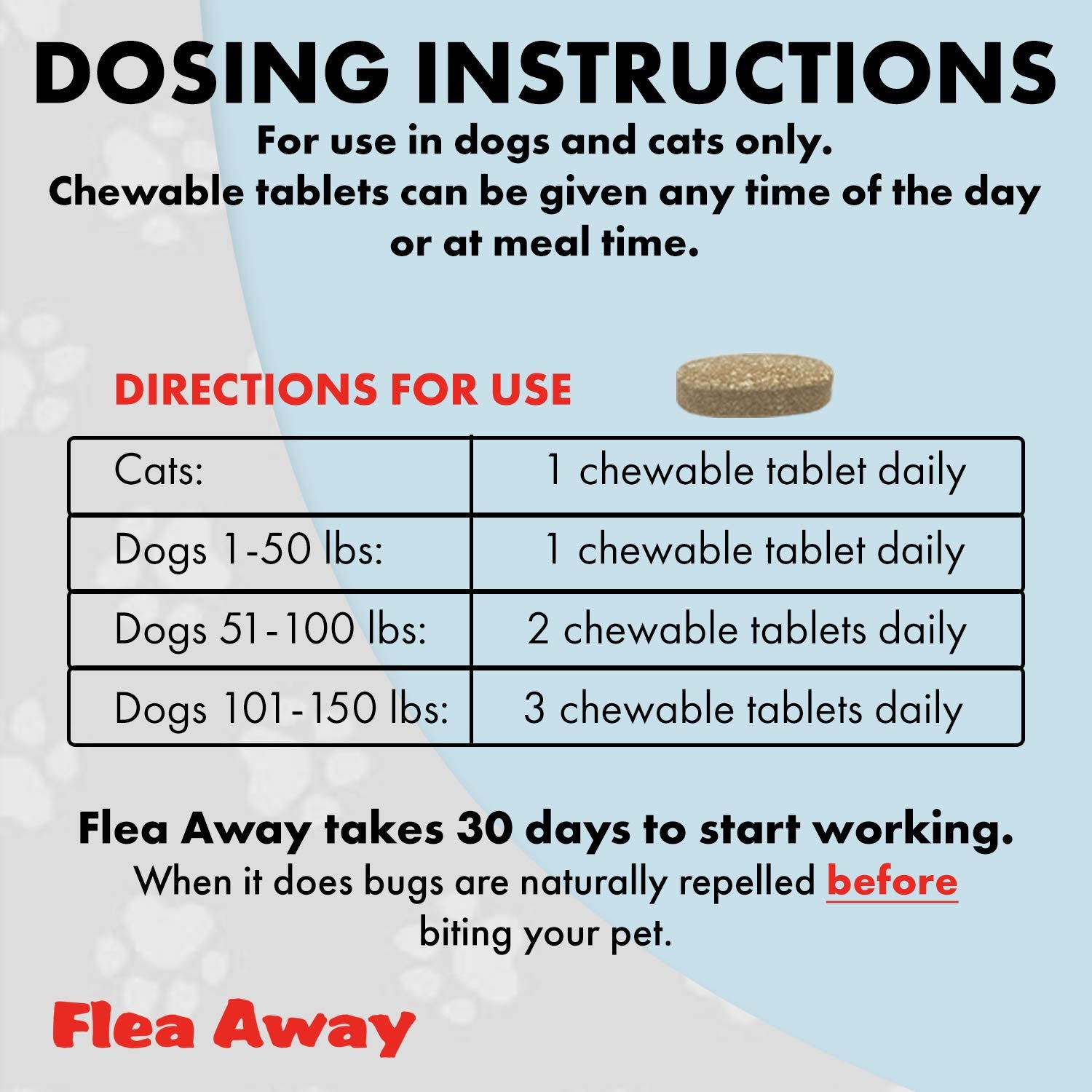 Flea Away dog and cat using treats during daily routine.