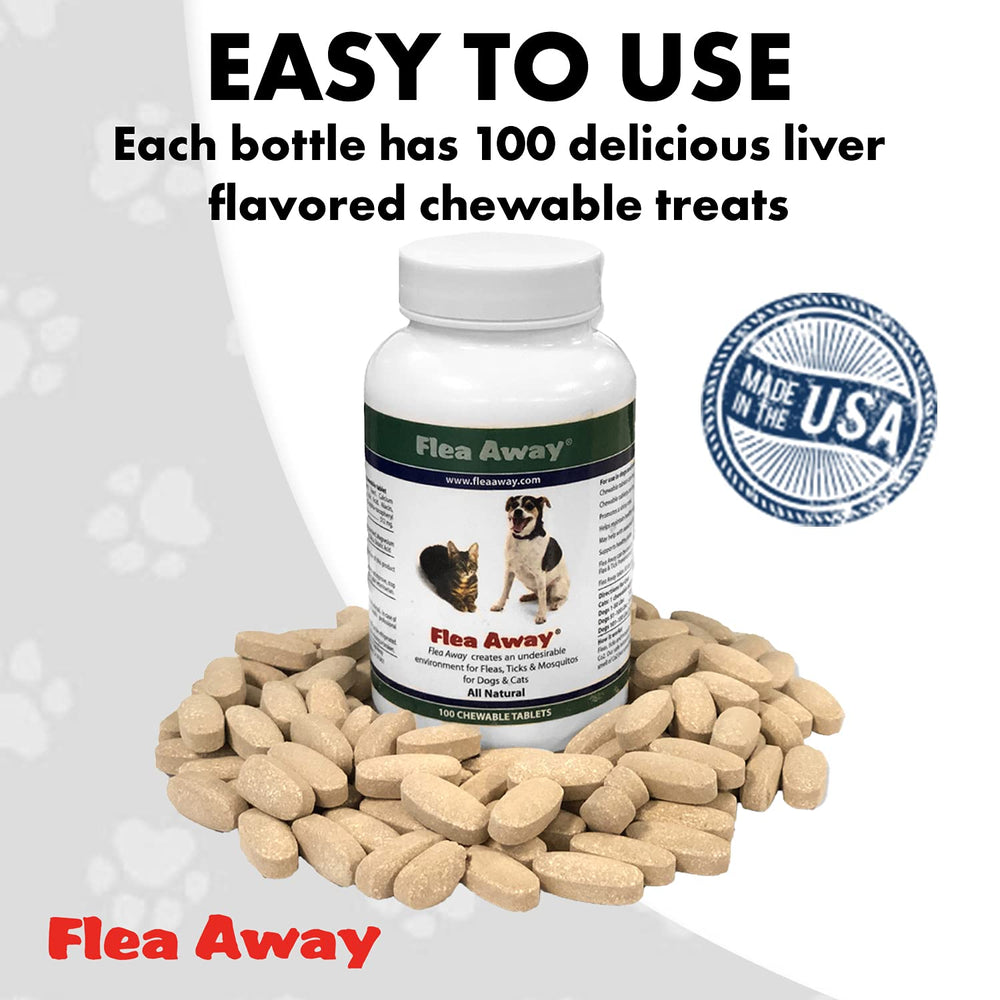 Flea Away promotes healthier skin and shinier coat with regular use.