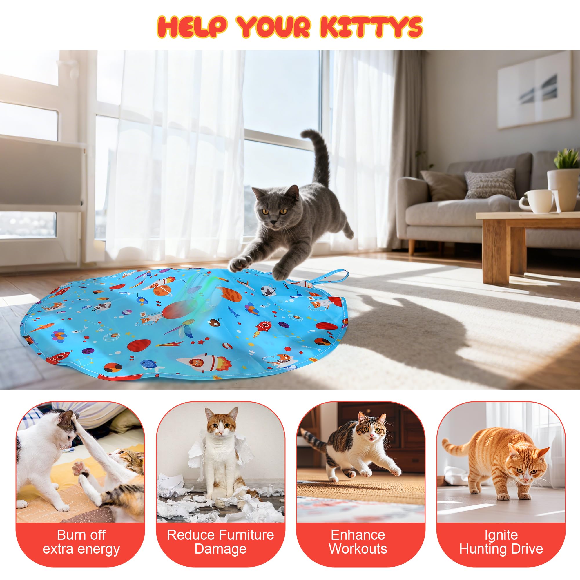 FLERDMAU auto pause play blue design helps manage stimulation.