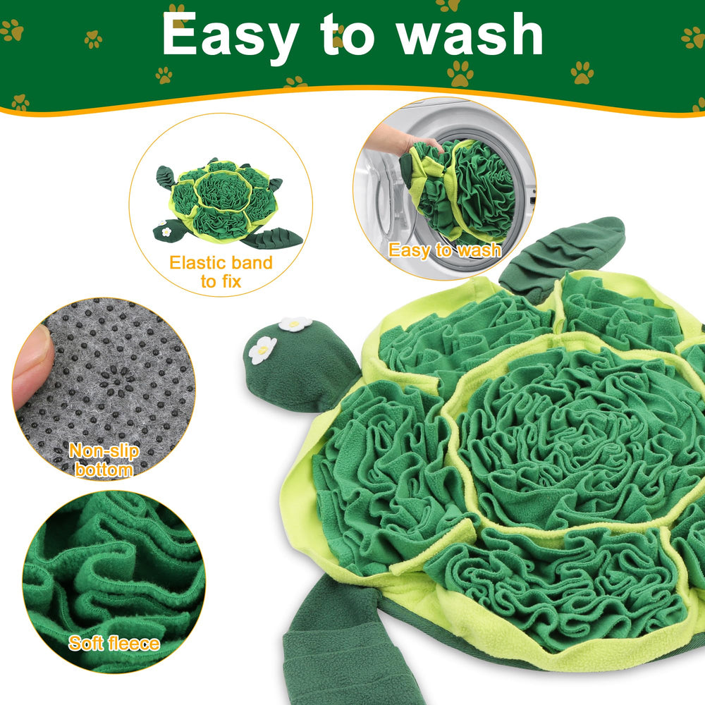 FLERDMAU snuffle mat dog-sniff-action engages foraging behavior with treats