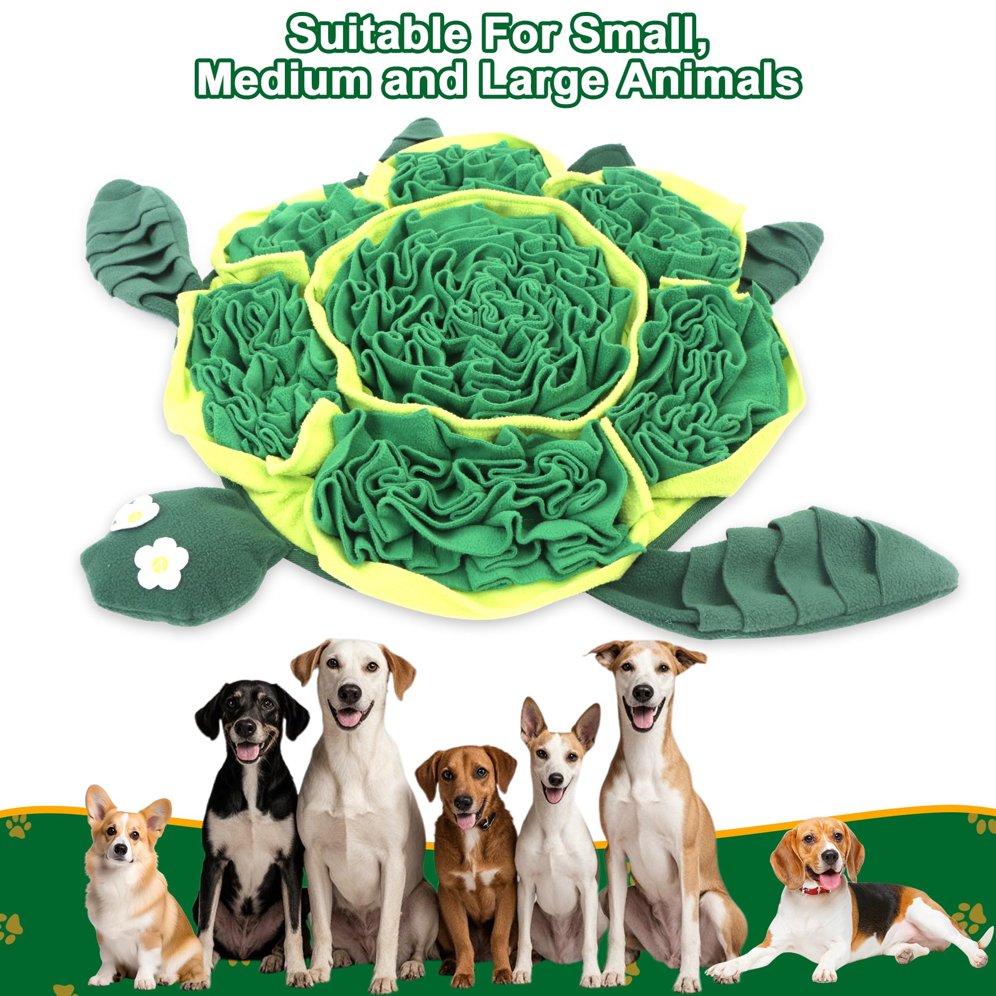 FLERDMAU snuffle mat durable-washable-fabric offers easy cleaning and long use