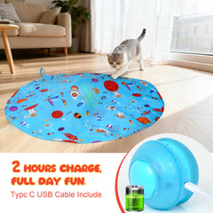 FLERDMAU two chase modes blue lures cats with dynamic movement.