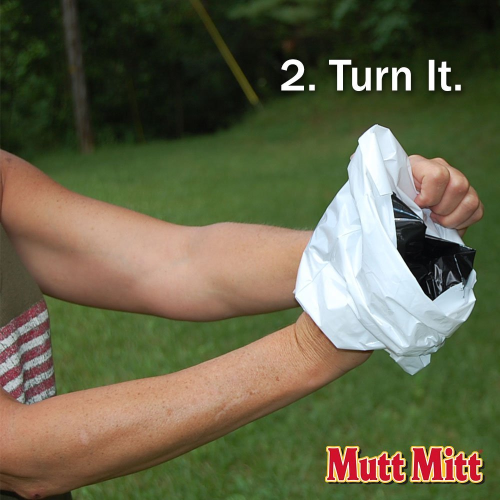 FLEXI Mutt Mitt with 1-quart pouch handles larger waste
