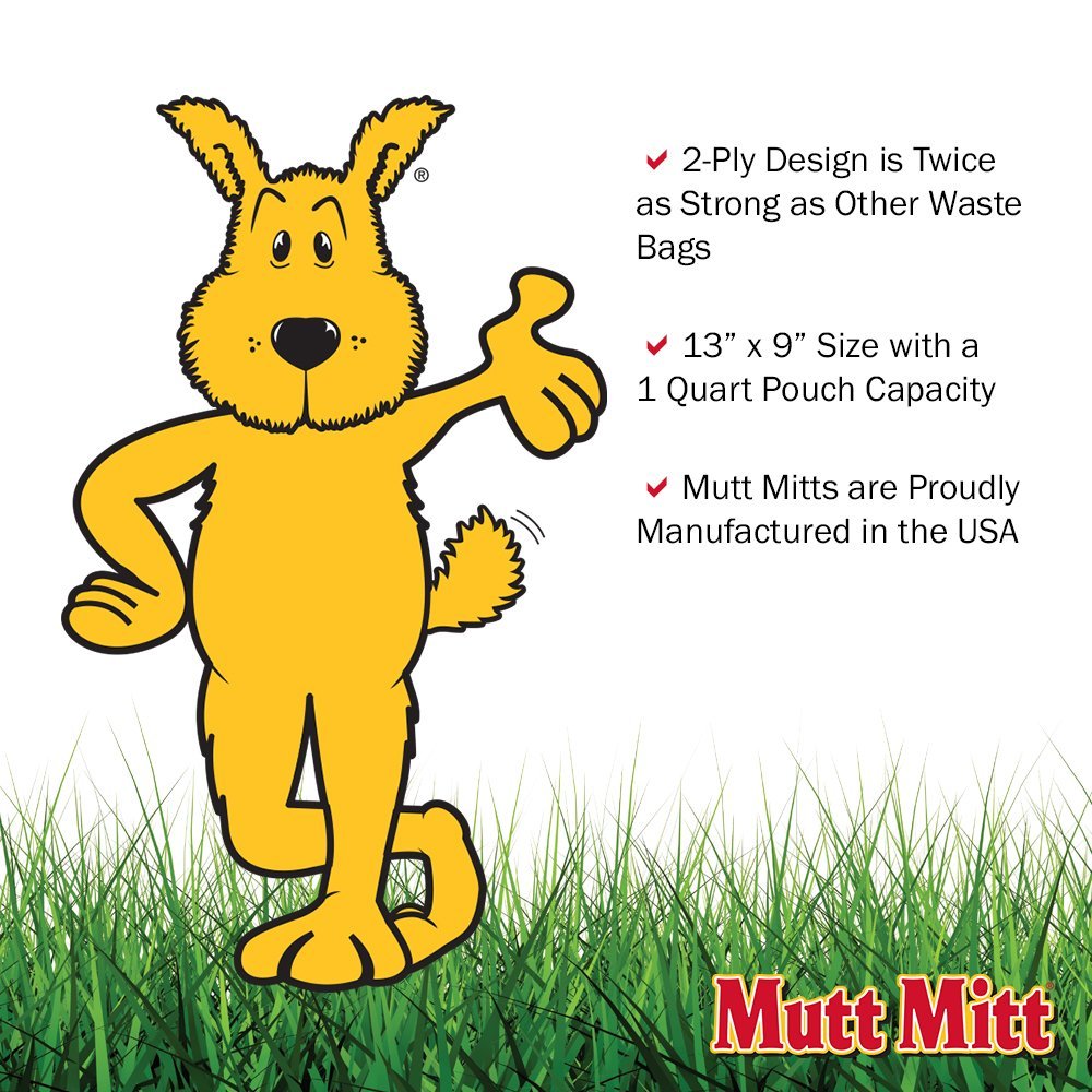 FLEXI Mutt Mitt 2-ply construction delivers extra strength