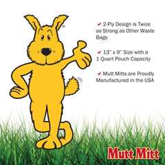FLEXI Mutt Mitt 2-ply construction delivers extra strength