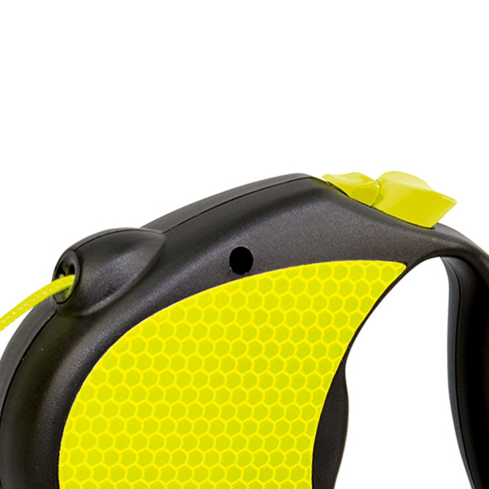 FLEXI Neon Reflect includes safety collar for secure dog walking.