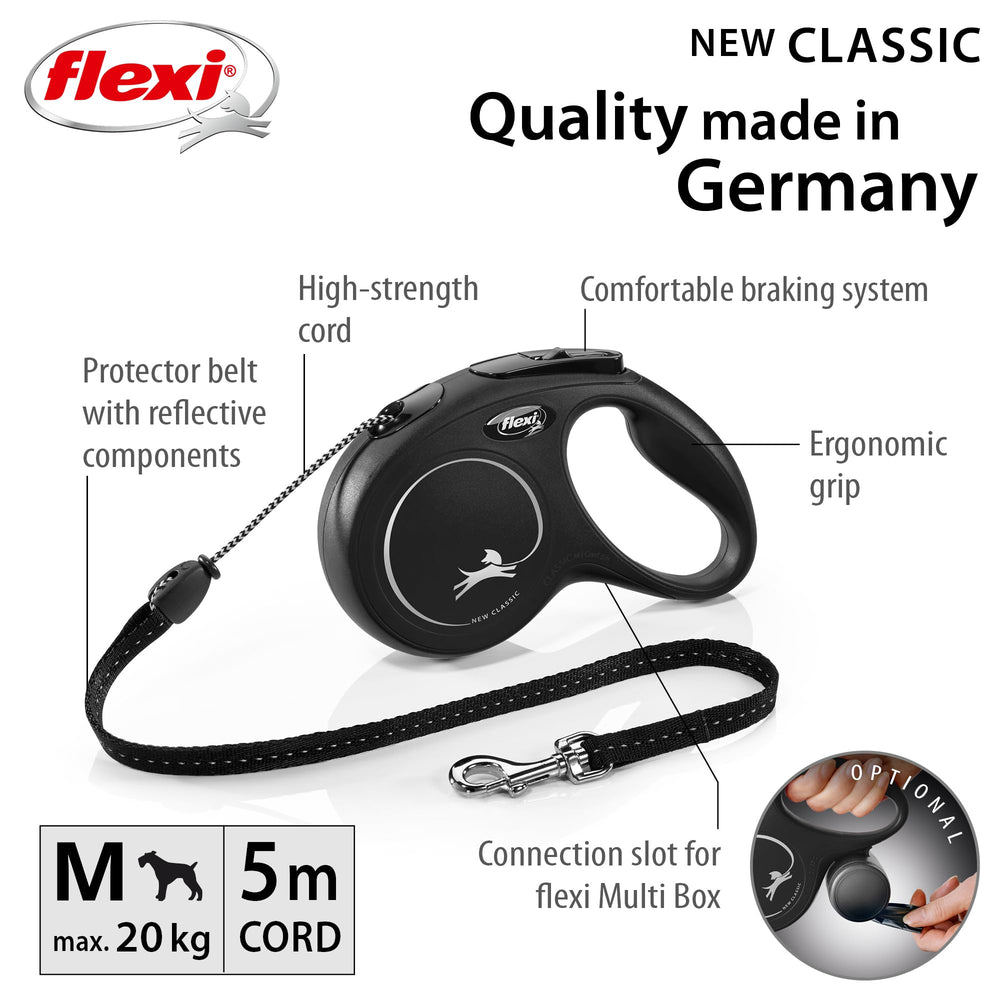 Brake button on FLEXI New Classic M for quick, responsive control.