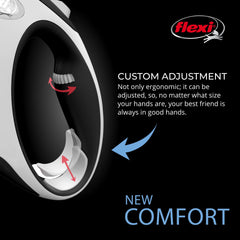 FLEXI brake action close-up highlighting one-handed control during pauses.