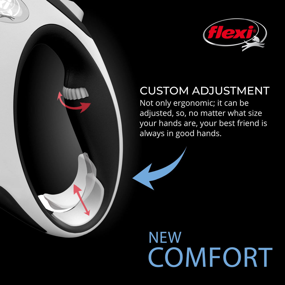 FLEXI New Comfort Tape Leash large-dog-upto-132lbs for reliable control.
