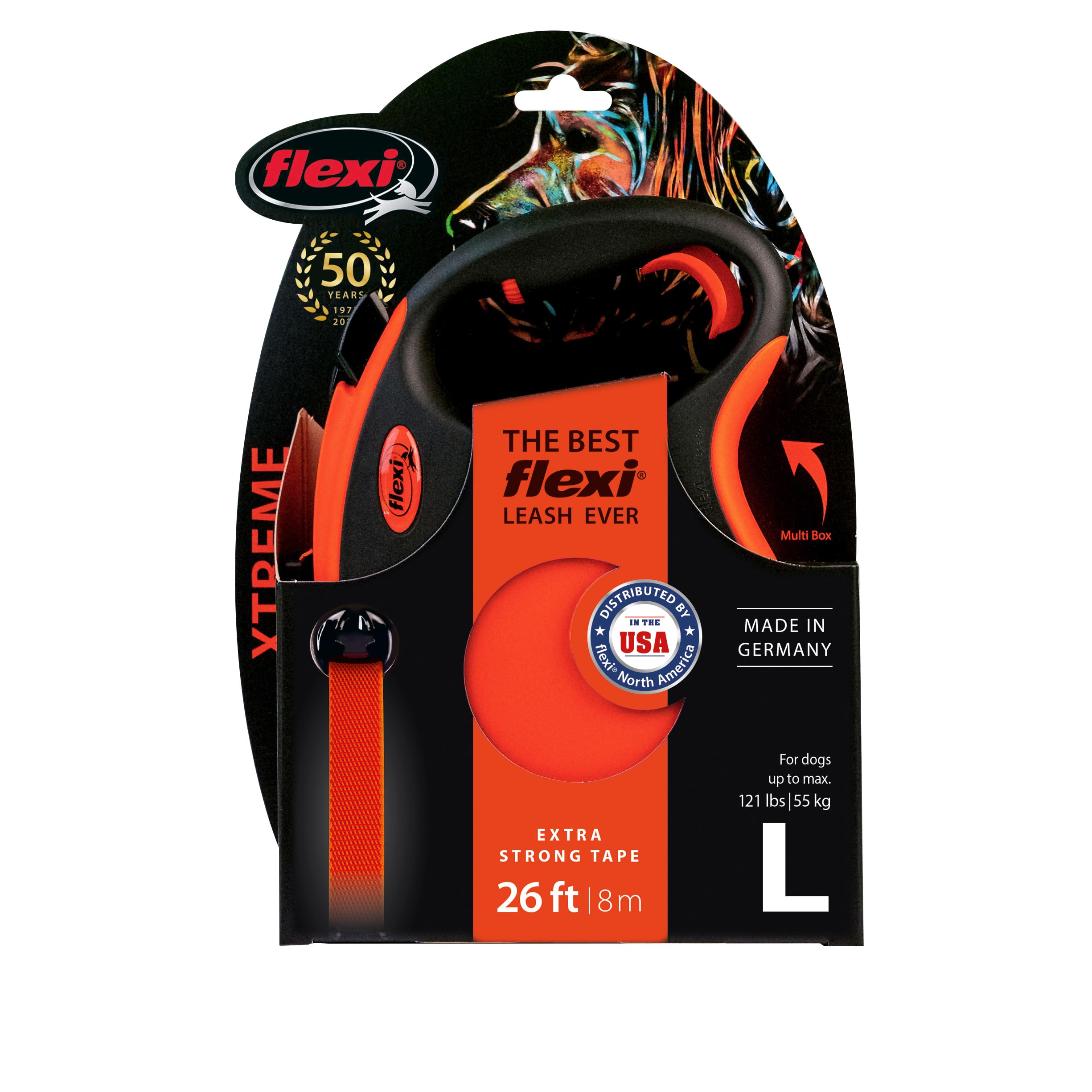 FLEXI Xtreme compact storage keeps leash ready for quick outings.