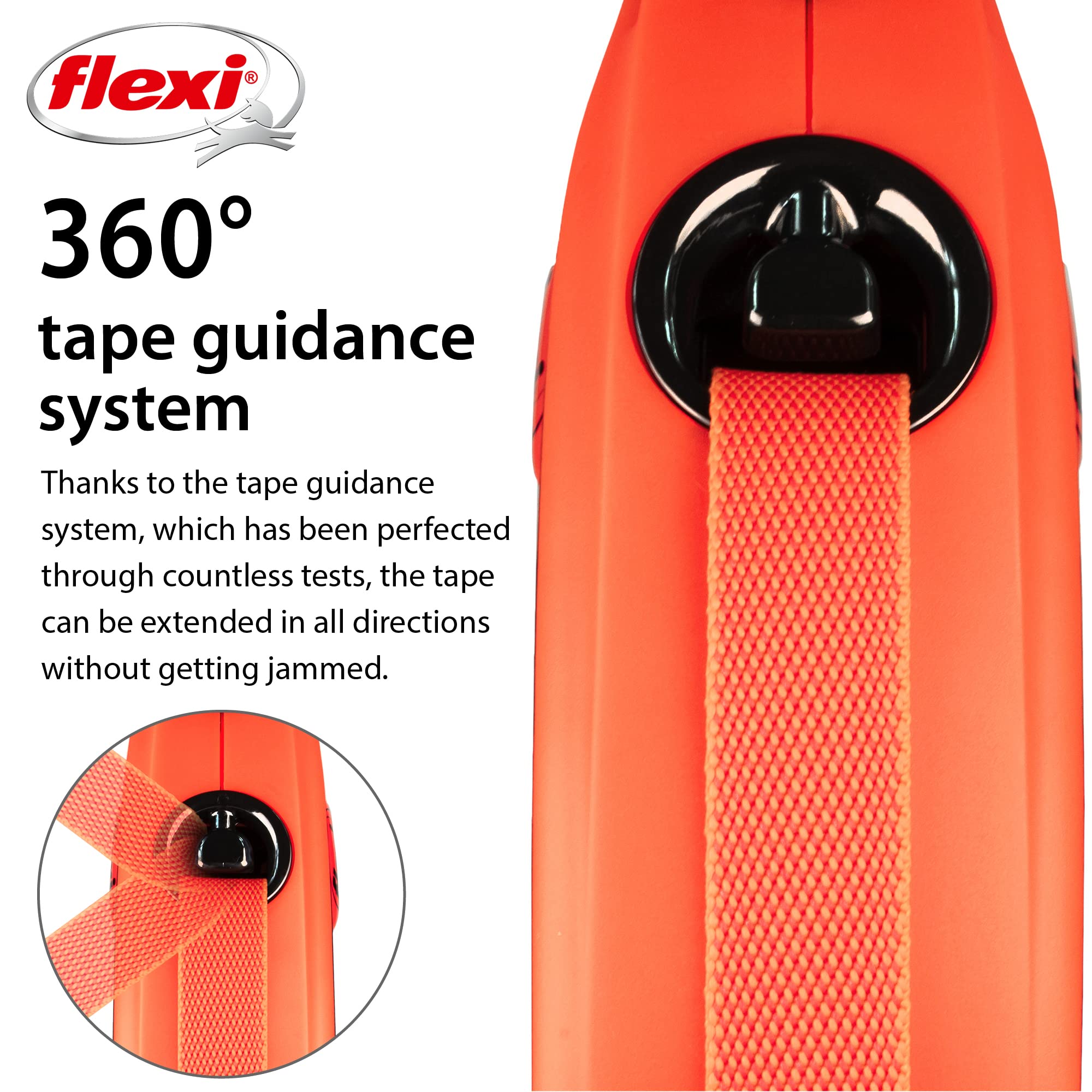 FLEXI Xtreme leash ideal for streets near traffic, with controlled extension.
